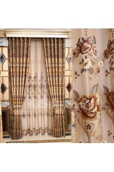 Floral Energy Saving Made to Measure Curtain (Two Panels)