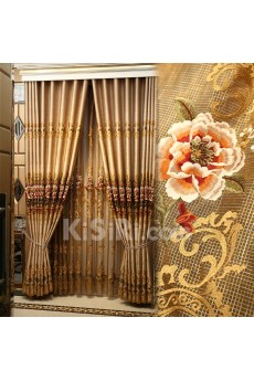 Floral Energy Saving Made to Measure Curtain (Two Panels)