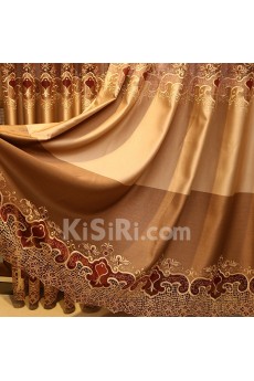 Floral Energy Saving Made to Measure Curtain (Two Panels)
