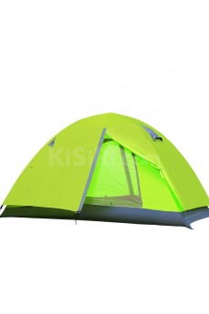 Double Rainproof 2000mm-3000mm Camping Tent 1.8kg Fiberglass Poles Polyester and Oxford Fabric