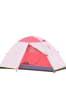 Outdoor Waterproof Red / Yellow Camping Tent with 7.9mm Aluminium Poles

