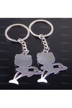 His and Hers Cheap Zinc Alloy Hello Kitty Keychain (A Pair)