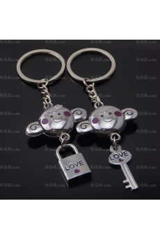 Couples Elegant Zinc Alloy Monkey Keychain (A Pair)