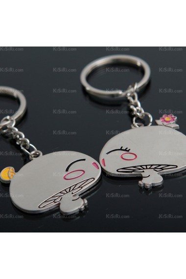 Couples Fashion Zinc Alloy Mushrooms Keychain (A Pair)