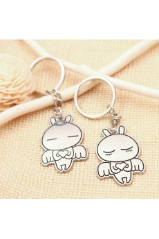 Cheap Small Pendant Zinc Alloy Baby Keychain (A Pair)