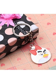 His and Hers Personalized Zinc Alloy Angry Bird Keychain (A Pair)