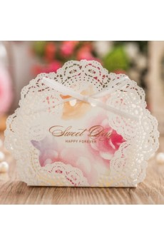 Personalized Card Paper Wedding Favor Boxes (12 Pieces/Set)