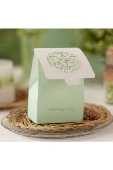 Classical Card Paper Wedding Favor Boxes (12 Pieces/Set)