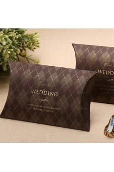 Classical Card Paper Wedding Favor Boxes (12 Pieces/Set)