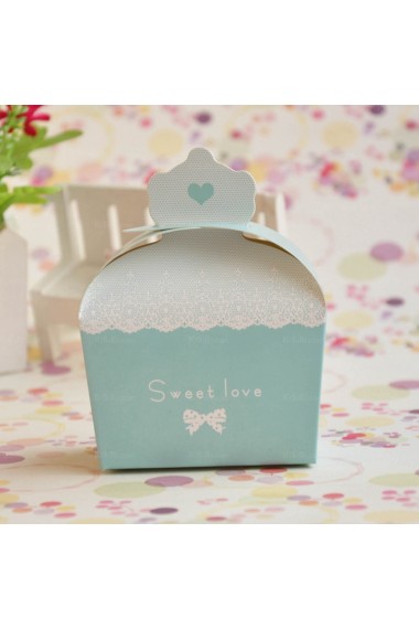  Card Paper Wedding Favor Boxes (12 Pieces/Set)