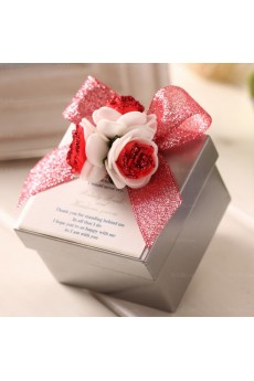 Hand-made Flower Exquisite Wedding Favor Boxes (12 Pieces/Set)