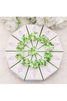 Elegant Favor Boxes Embellish Flowers for Wedding (10 Pieces/Set)