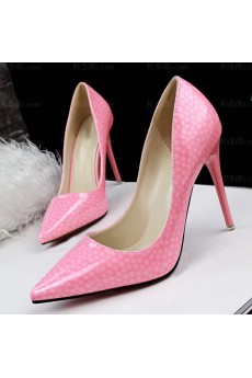 Women's Fashion Pink Pointed Toe Stiletto Heel Evening Shoes (High Heel)