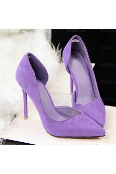 Ladies Discount Purple Stiletto Heel Prom Shoes (High Heel)