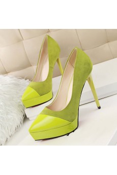 Cheap Green Stiletto Heel Prom Shoes for Sale (High Heel)