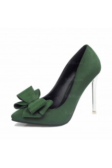 Best Green Stiletto Heel Party Shoes On Sale (High Heel)
