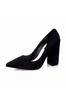 Fashion Black Chunky Heel Party Shoes (High Heel)