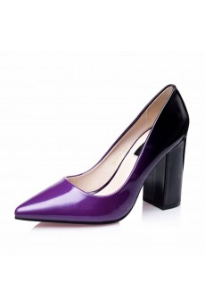 Best Purple Chunky Heel Party Shoes (High Heel)