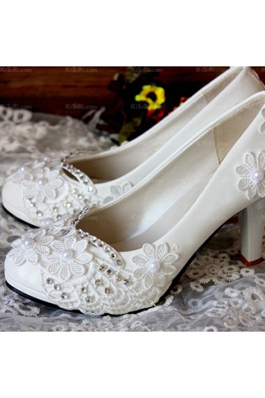 White Lace Bridal Wedding Shoes for Sale