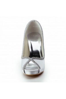 The Best Ivory White Wedding Bridal Shoes with Rhinestone