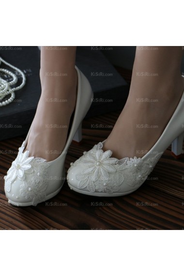White Lace Bridal Wedding Shoes for Sale