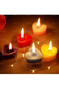 Cheap Acrylic Heart-shaped Candle