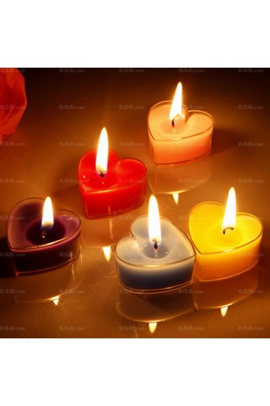 Cheap Acrylic Heart-shaped Candle