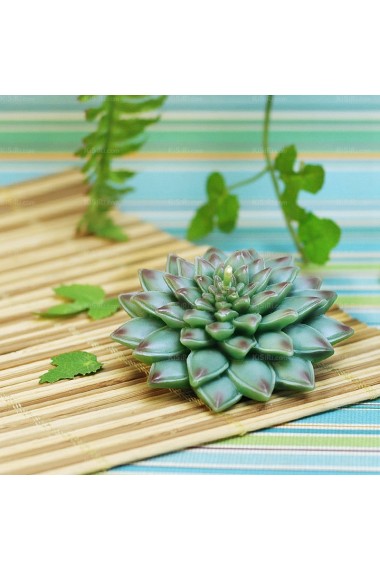 Discount Green Color Gem Flower Candle