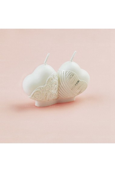 Discount White Heart-shaped Candle Valentine's Day