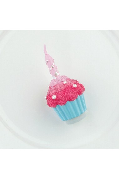 Cheap Pink Blue Rose Dessert Candle